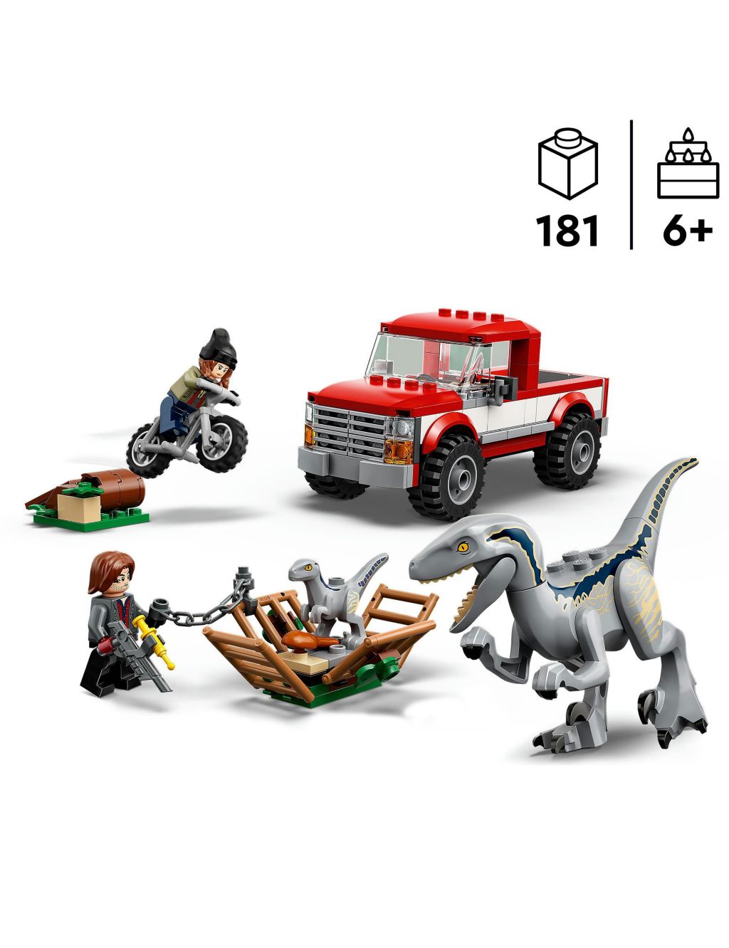 LEGO® Jurassic World Blue & Beta Velociraptor Capture (6+ Yrs) image 2