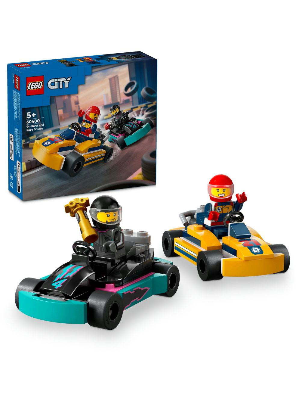 LEGO® City Go-Karts and Race Drivers Toy Set 60400 (5+ Yrs)