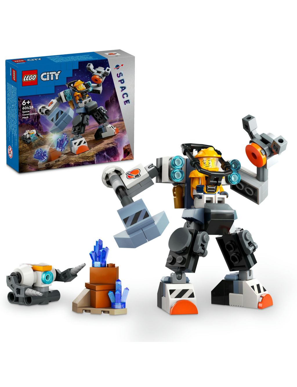 LEGO® City Space Construction Mech Suit Toy 60428 (6+ Yrs)