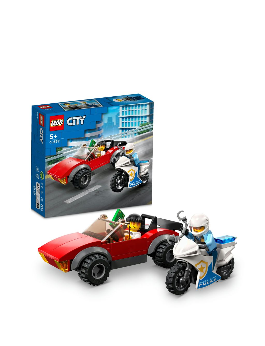 LEGO® City Police Bike Car Chase 60392 (5+ Yrs)