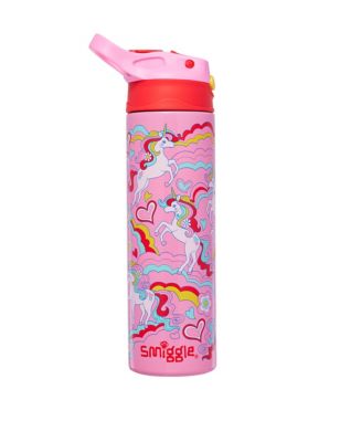 Smiggle Kids Patterned Water Bottle - Pink, Pink