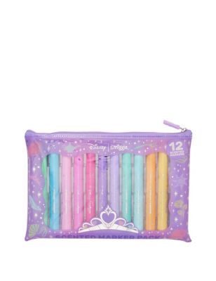 Smiggle 12pk Disney Princess Scented Marker Pens - Lilac, Lilac