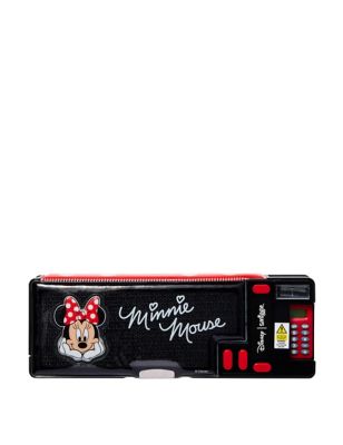 Smiggle Kids Minnie Mousetm Pencil Case (3+ Yrs) - Black/Red, Black/Red
