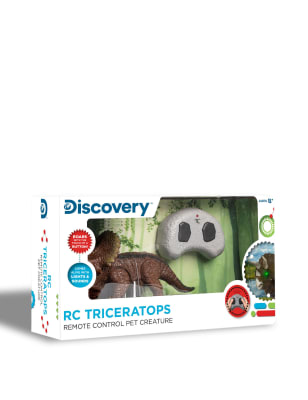 Discovery store triceratops toy