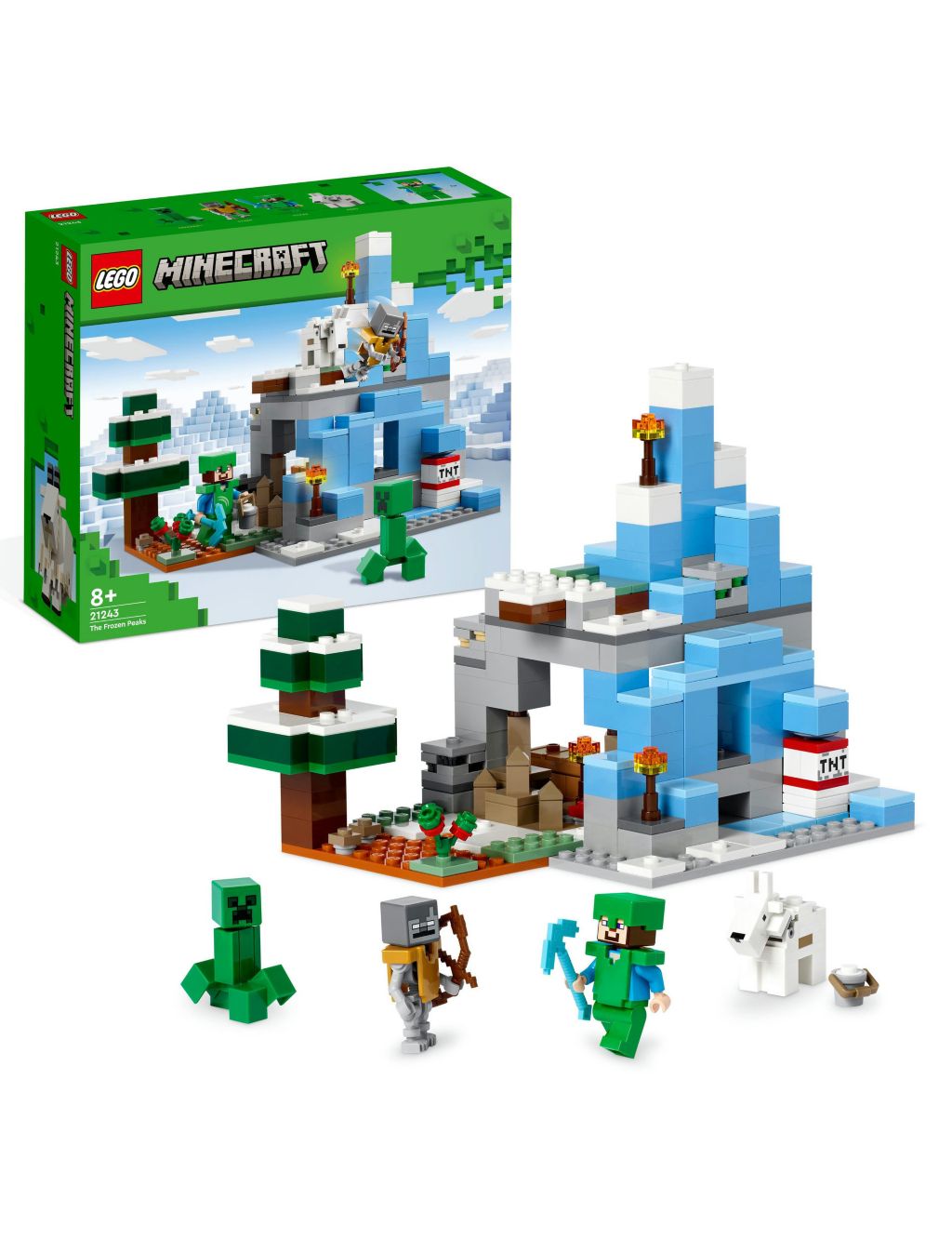 LEGO Minecraft The Frozen Peaks Toy Set (8+ Yrs) image 1