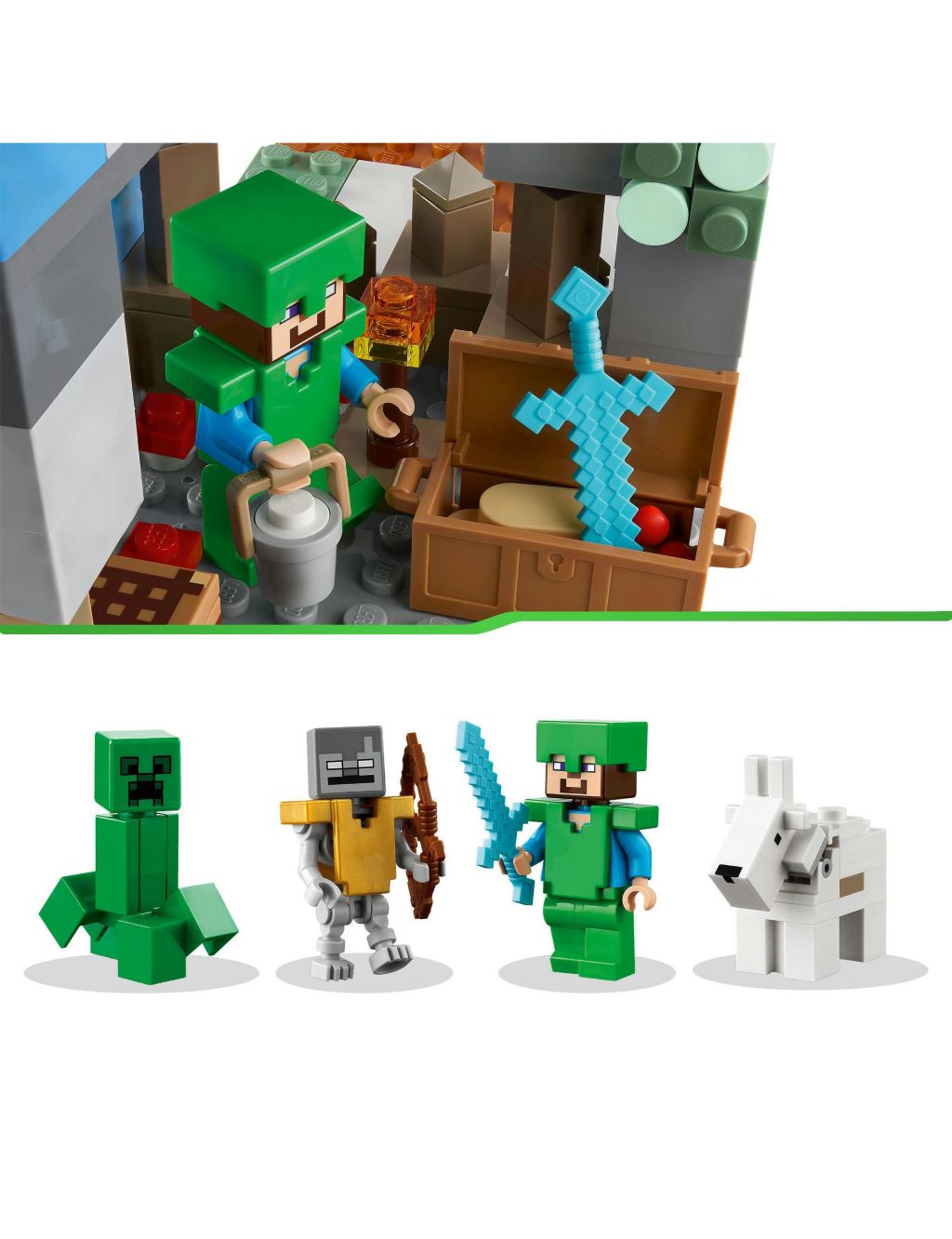 LEGO Minecraft The Frozen Peaks Toy Set (8+ Yrs) image 4
