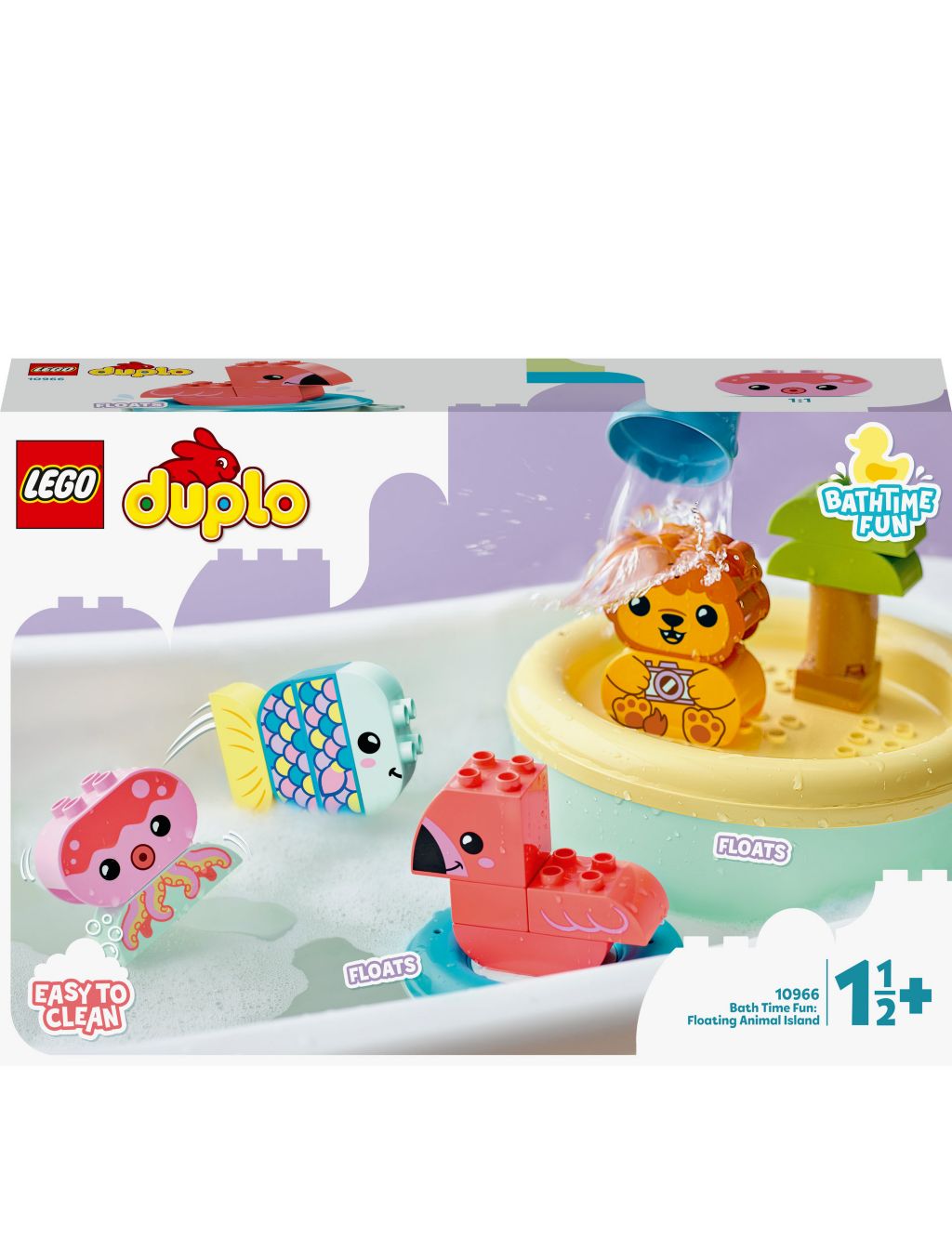 LEGO® DUPLO® My First Bath Time Fun: Floating Animal Island (18 Mths) image 2