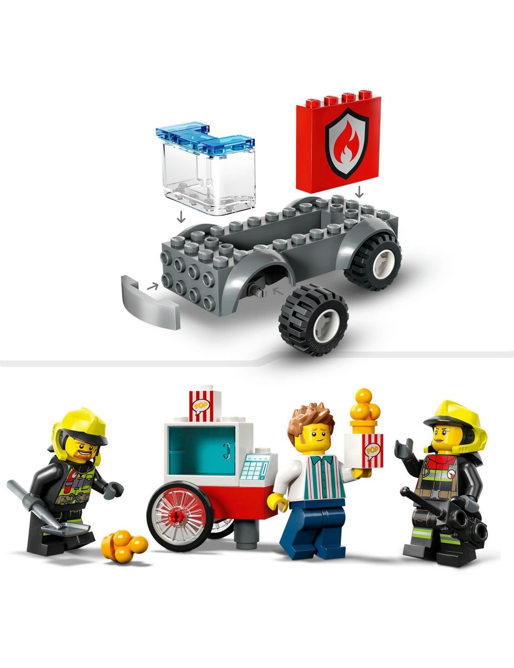 LEGO City Fire Station and Fire Engine Toys (4+ Yrs) image 4