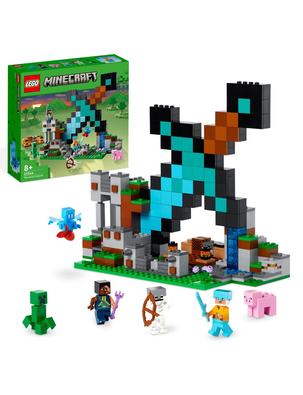 LEGO Minecraft The Bee Cottage 21241 Building Set - Construction Toy with  Buildable House, Farm, Baby Zombie, and Animal Figures, Game Inspired  Birthday Gift Idea for Boys and Girls Ages 8+ 