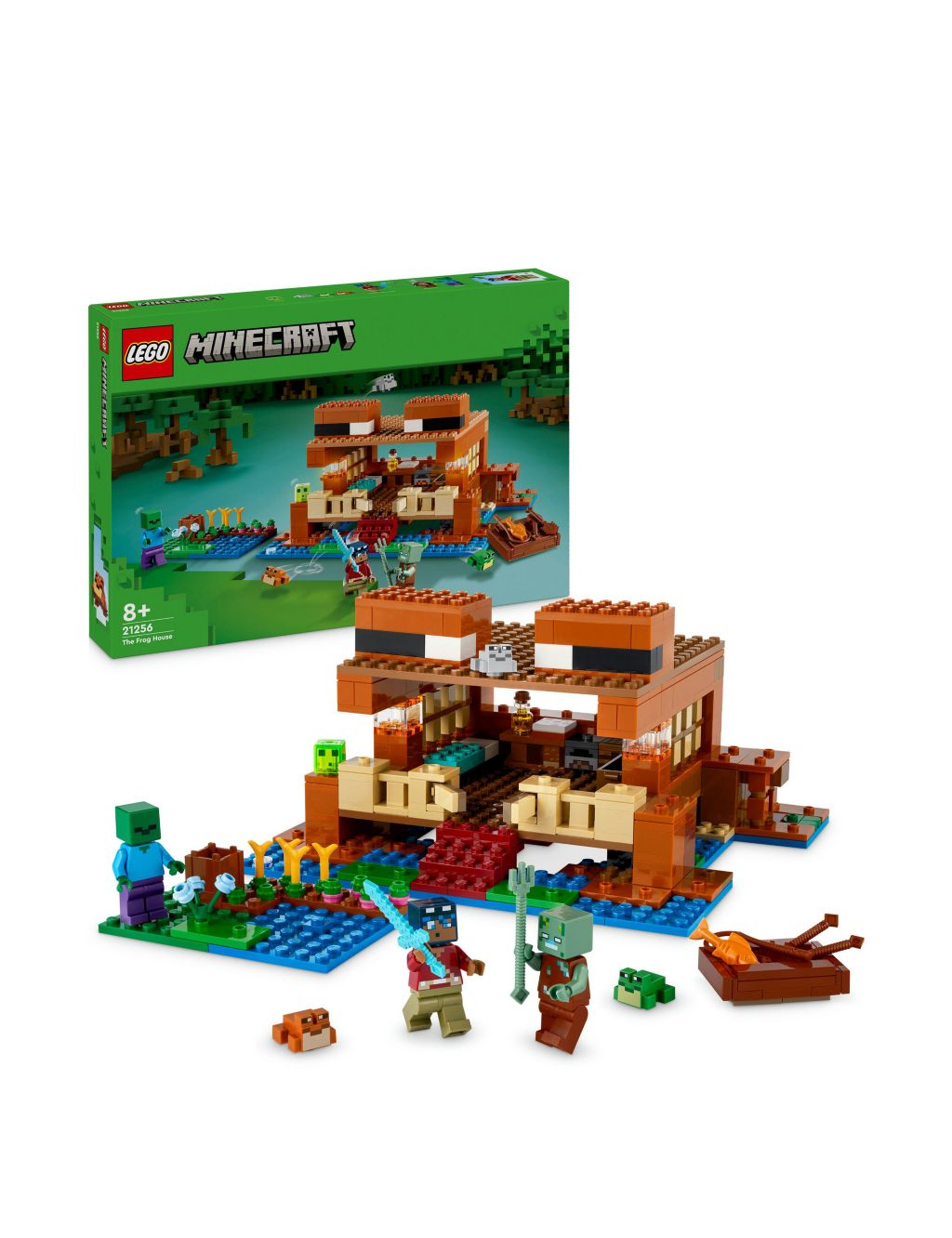 LEGO Minecraft The Frog House Toy with Animals 21256 (8+ Yrs)