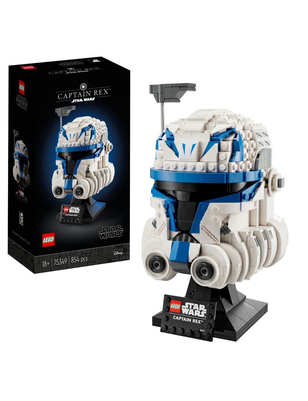 LEGO Star Wars Captain Rex Helmet Set for Adults (18 Yrs) image 1