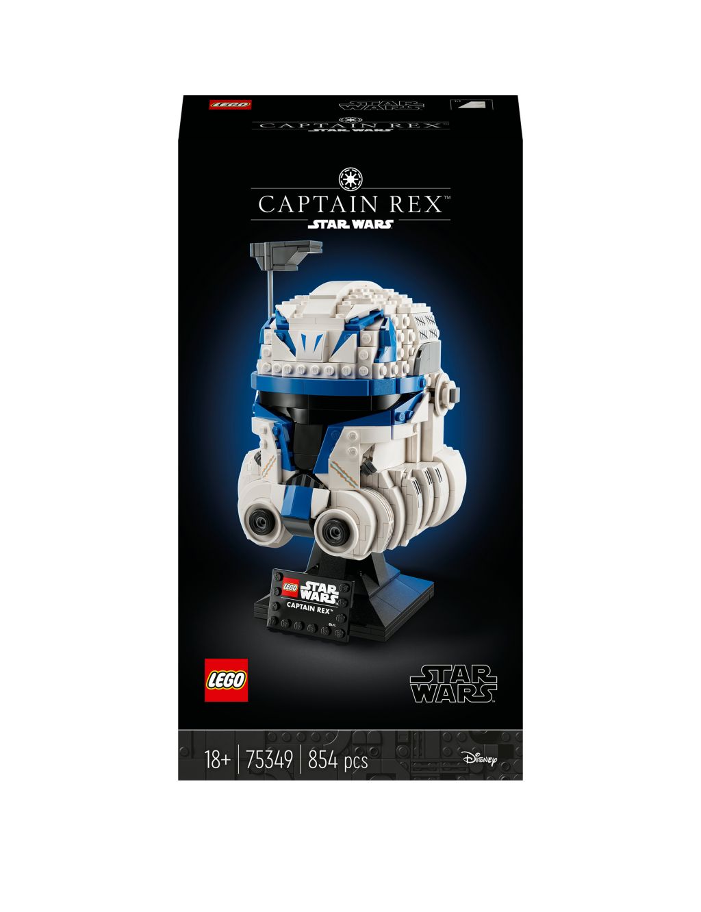 LEGO Star Wars Captain Rex Helmet Set for Adults (18 Yrs) image 2