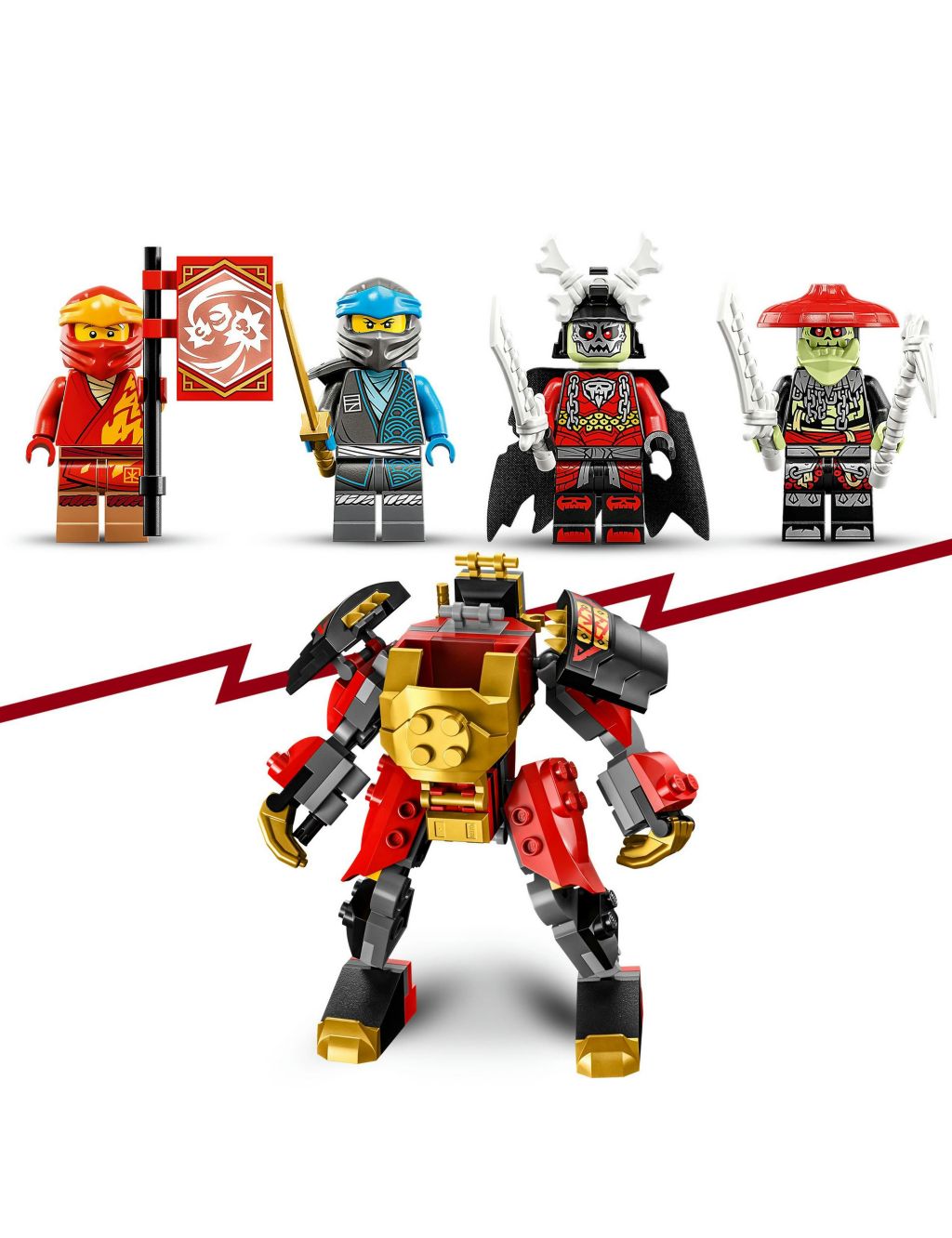 LEGO NINJAGO Kai’s Mech Rider EVO Figure Set (7+ Yrs) image 4