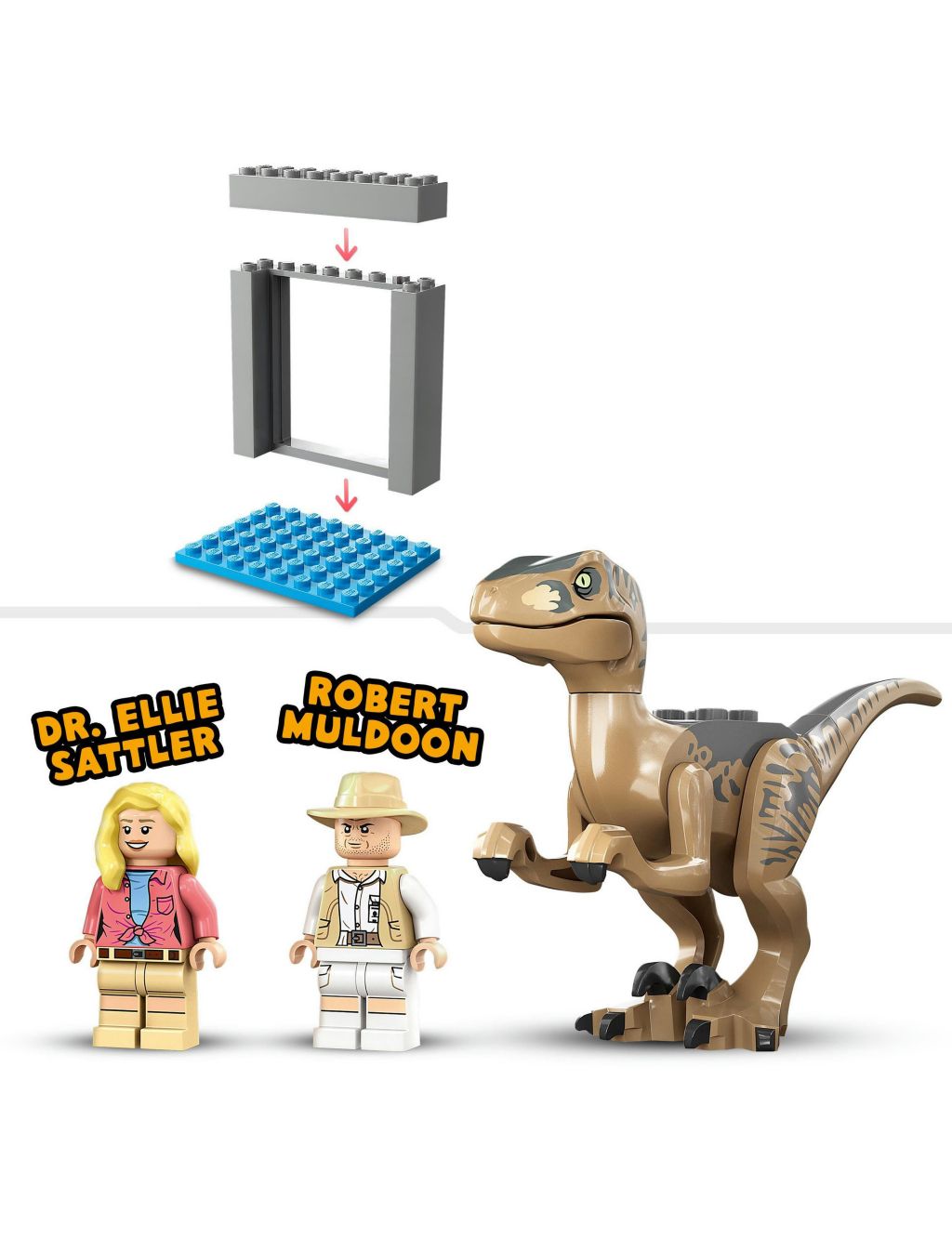 LEGO Jurassic Park Velociraptor Escape Toy Set (4+ Yrs) image 4