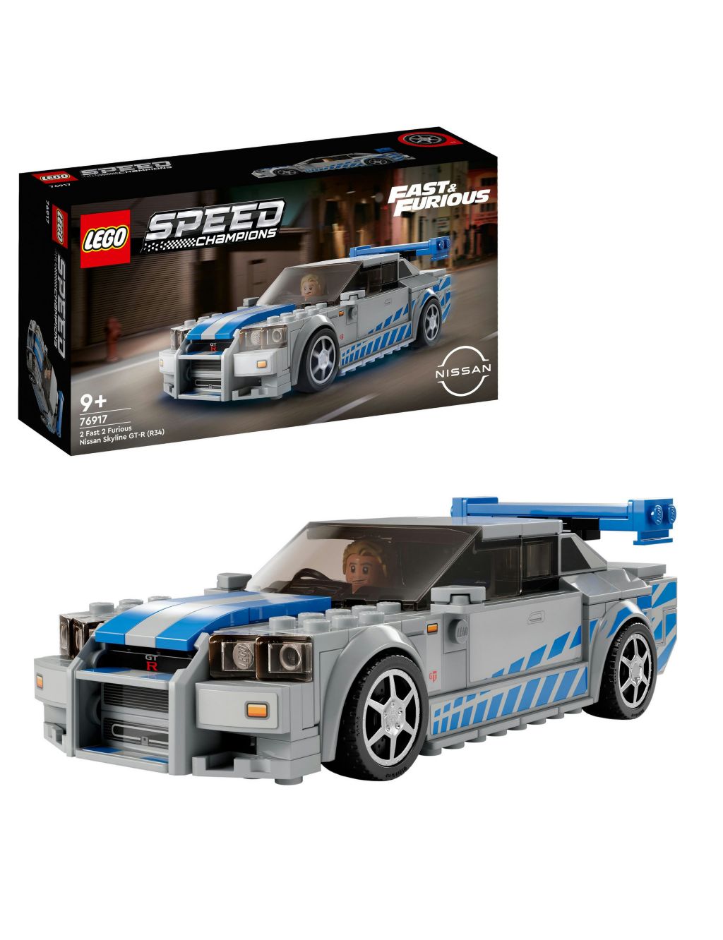 LEGO Speed Champions 2 Fast 2 Furious Nissan Skyline (9+ Yrs)