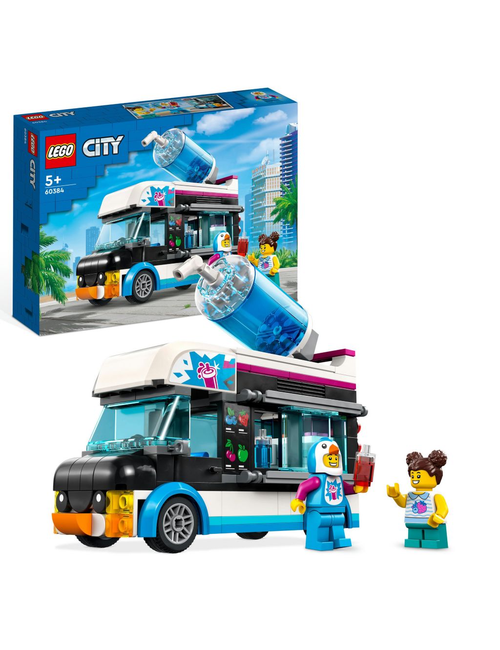 LEGO City Penguin Slushy Van, Truck Toy 60384 (5+ Yrs)