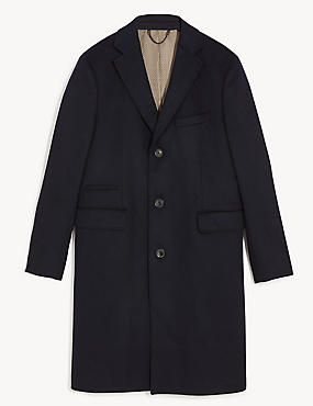 Italian Wool Overcoat with Cashmere