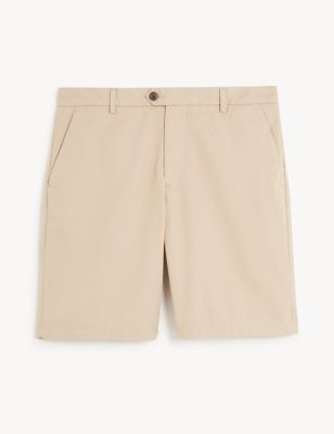 M&S Jaeger Mens Pure Cotton Twill Chino Shorts