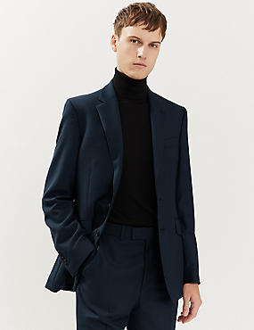 Tailored Fit Pure Wool Textured Jacket