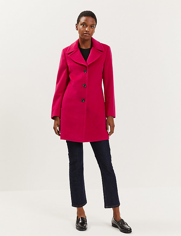 Pure Wool Tailored Coat