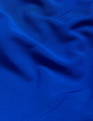 

JAEGER Womens Midi-Wickelkleid aus Jersey mit V-Ausschnitt und Bindegürtel - Bright Blue, Bright Blue
