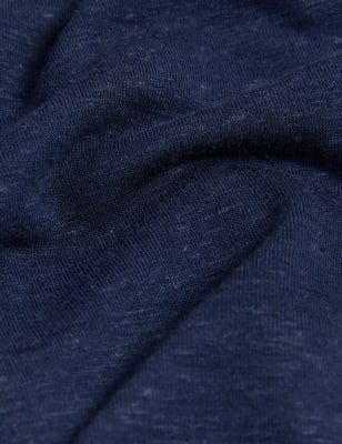

JAEGER Womens Jersey Short Sleeve Midi Shift Dress - Navy, Navy
