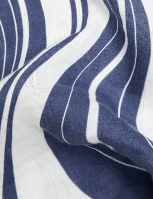 

JAEGER Blusa de manga larga 100% lino estampadaWomens - Blue/White, Blue/White