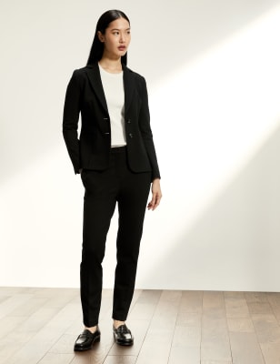 

JAEGER Womens Tailored Single Breasted Blazer - Black, Black