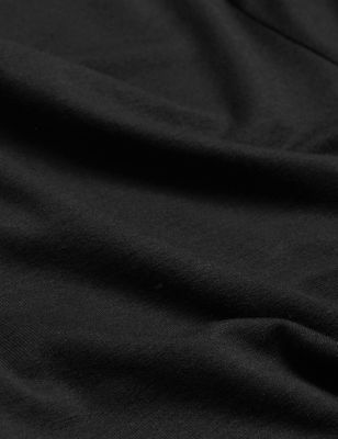 

JAEGER Womens Slash Neck 3/4 Sleeve Top - Black, Black