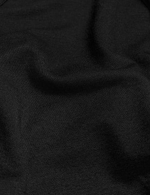 

JAEGER Womens Jersey V-Neck Long Sleeve Top - Black, Black