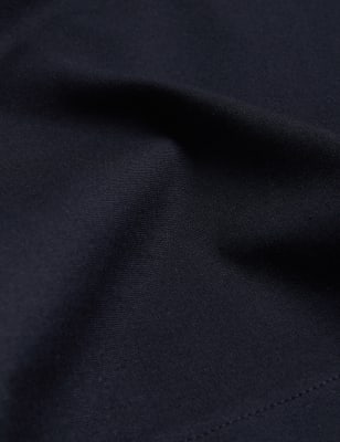 

JAEGER Womens Cotton Rich Crew Neck Sweatshirt - Black, Black