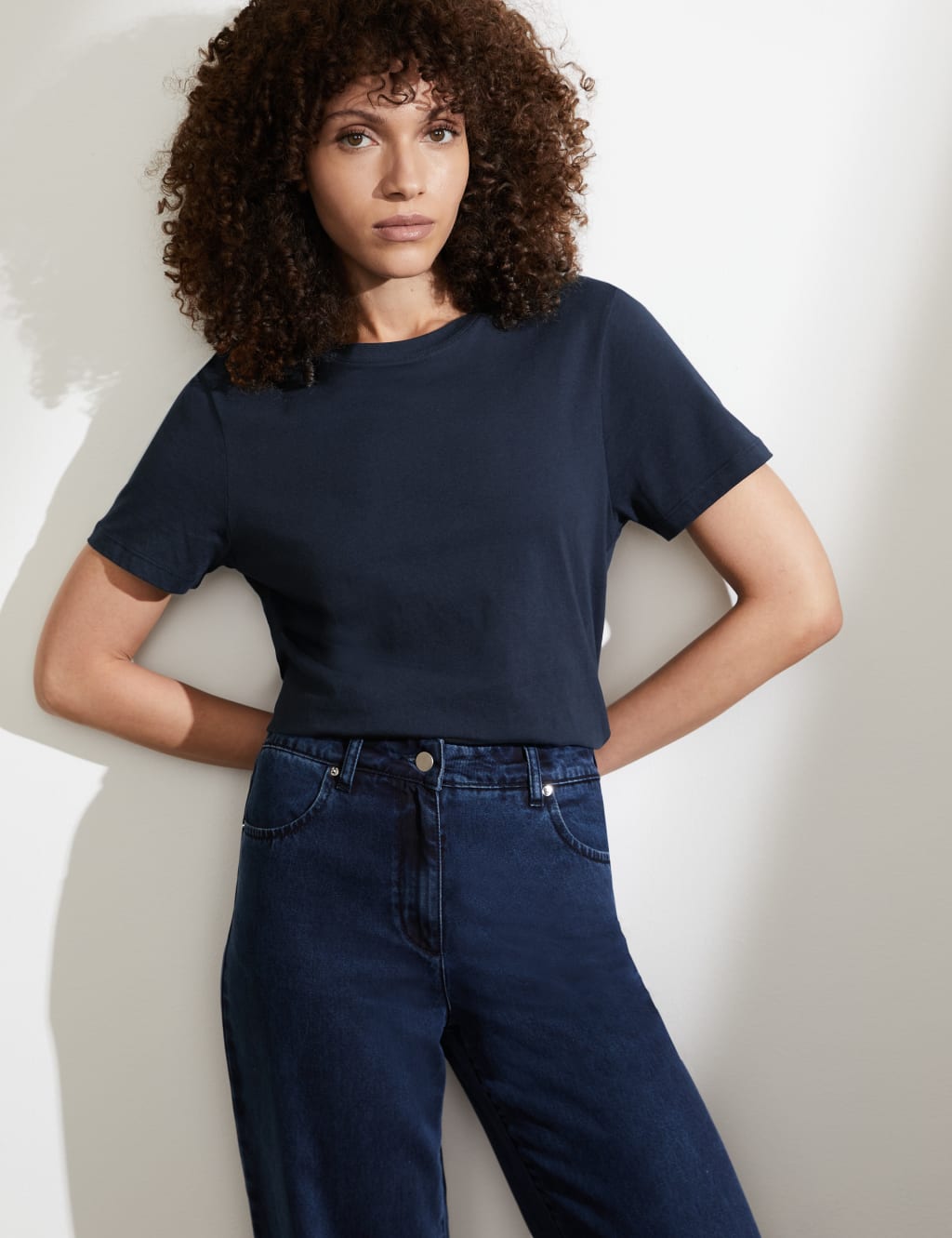 Pure Cotton Crew Neck T-Shirt image 1
