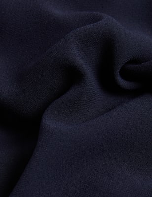 

JAEGER Falda pantalón de pata ancha de crepéWomens - Navy, Navy