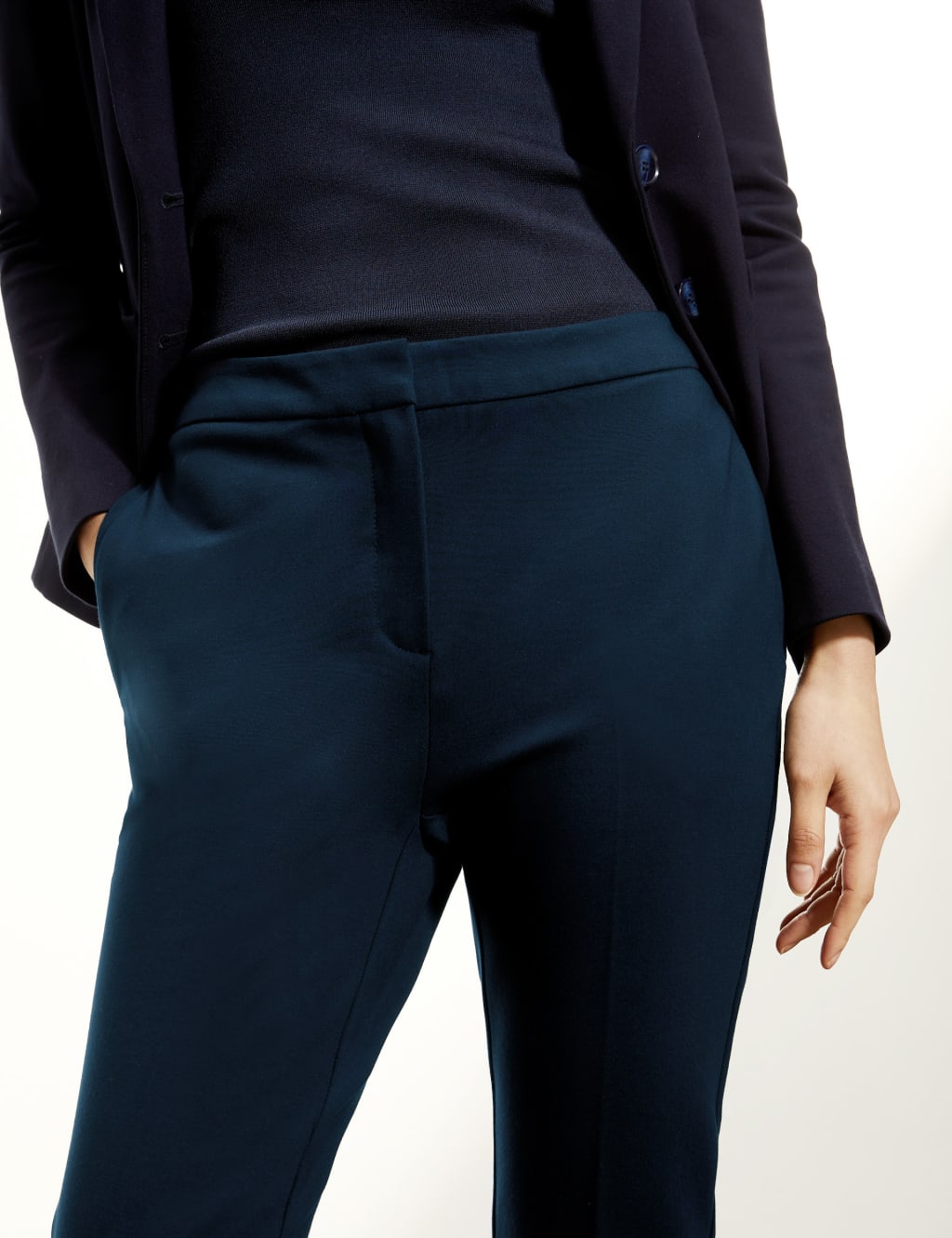 Jersey Slim Fit Trousers image 4