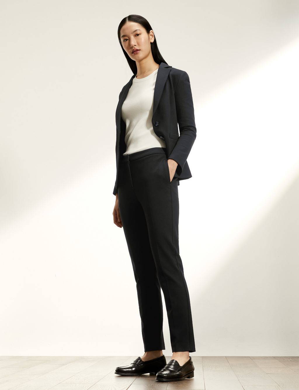 Jersey Slim Fit Trousers image 1