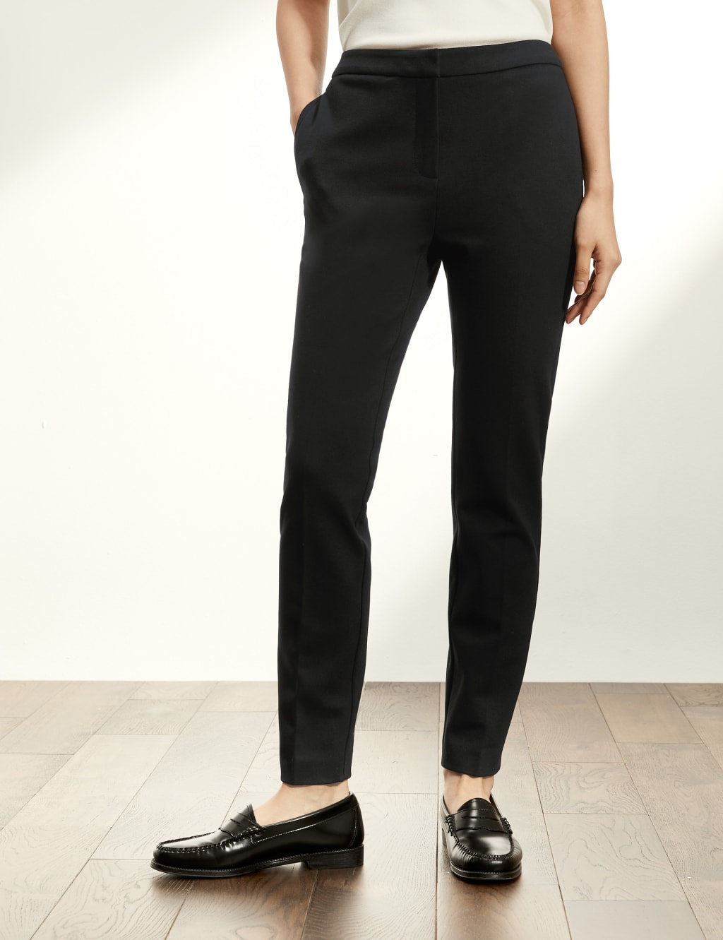 Jersey Slim Fit Trousers image 3