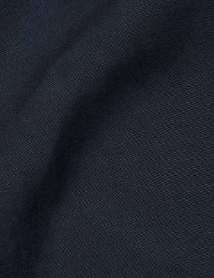 

JAEGER Womens Silk Linen Straight Leg Trousers - Navy, Navy