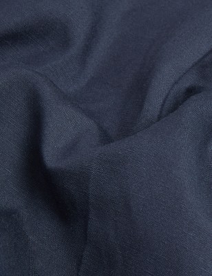 

JAEGER Womens Silk Linen Knee Length Shorts - Navy, Navy