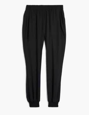 M&S Jaeger Womens Crepe Cuffed Jogger