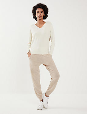 Wool Rich Joggers with Cashmere