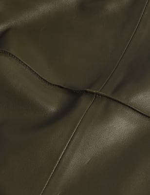 

JAEGER Falda pantalón de pata ancha de pielWomens - Olive, Olive