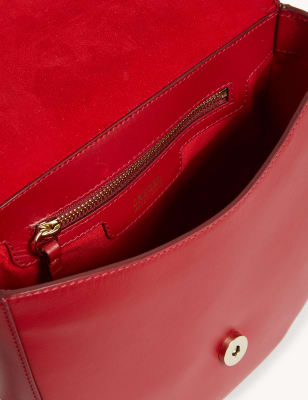 

JAEGER Bolso estilo bandolera de pielWomens - Rojo, Rojo