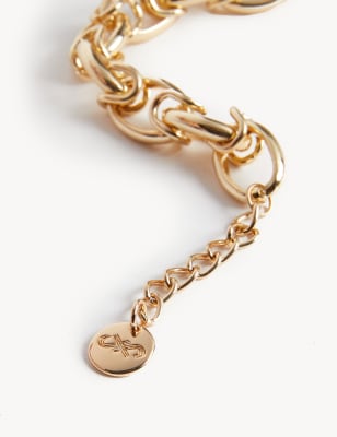 

JAEGER Womens Chunky Chain Bracelet - Gold, Gold