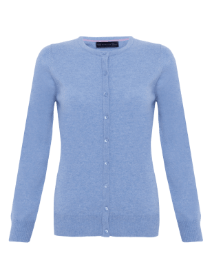 Pure Cashmere Round Neck Cardigan | M&S Collection | M&S