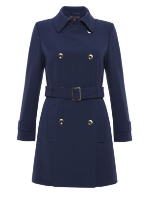 PETITE Belted Military Coat | M&S