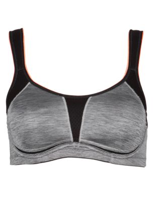 High Impact Flexible Underwired Sports Full Cup Bra A-G | M&S ...
