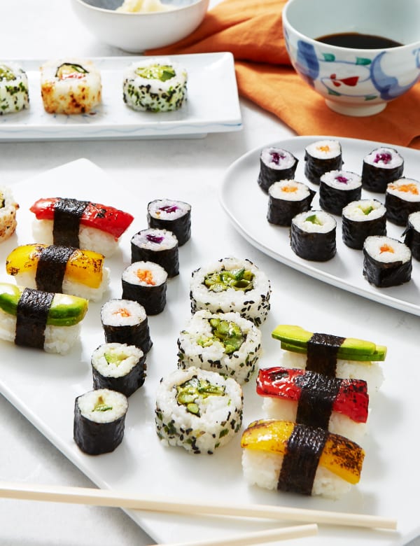 Vegetable Sushi Platter 38 Pieces M S