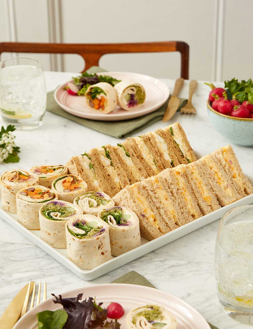 Vegetarian Sandwich & Wrap Selection (20 Pieces)