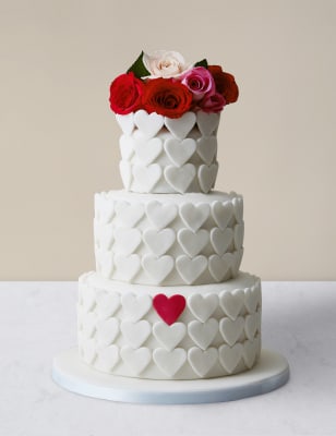 Serene Heart Chocolate Sponge Wedding Cake Serves 95 M S Serene Heart Chocolate Sponge Wedding Cake Serves 95 M S