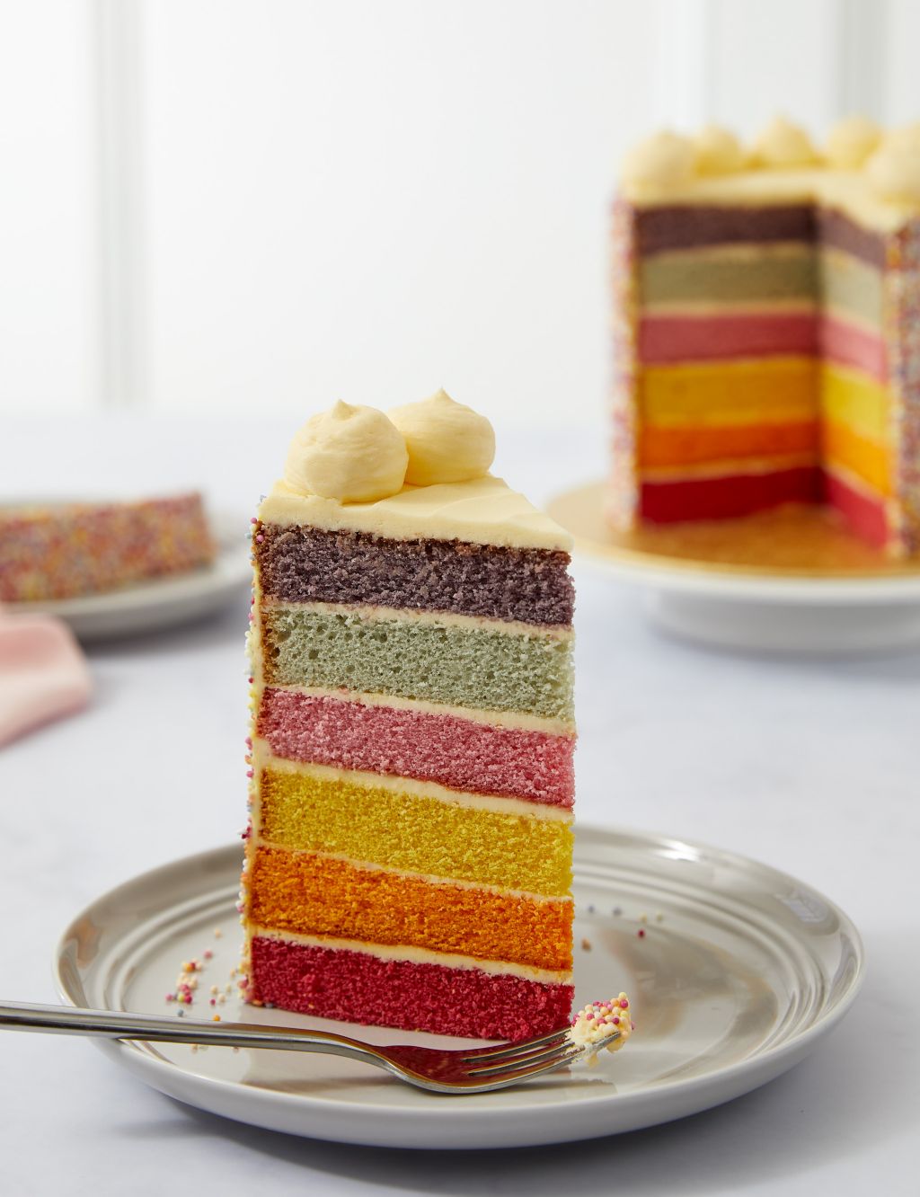 Rainbow Layers Cake (Serves 12)